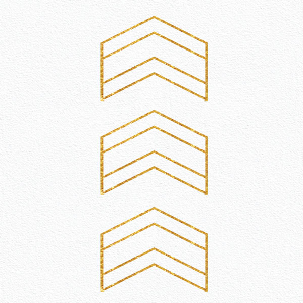 Gold arrows