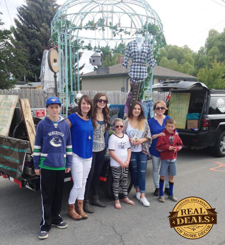 The Cranbrook team with giant bird cage